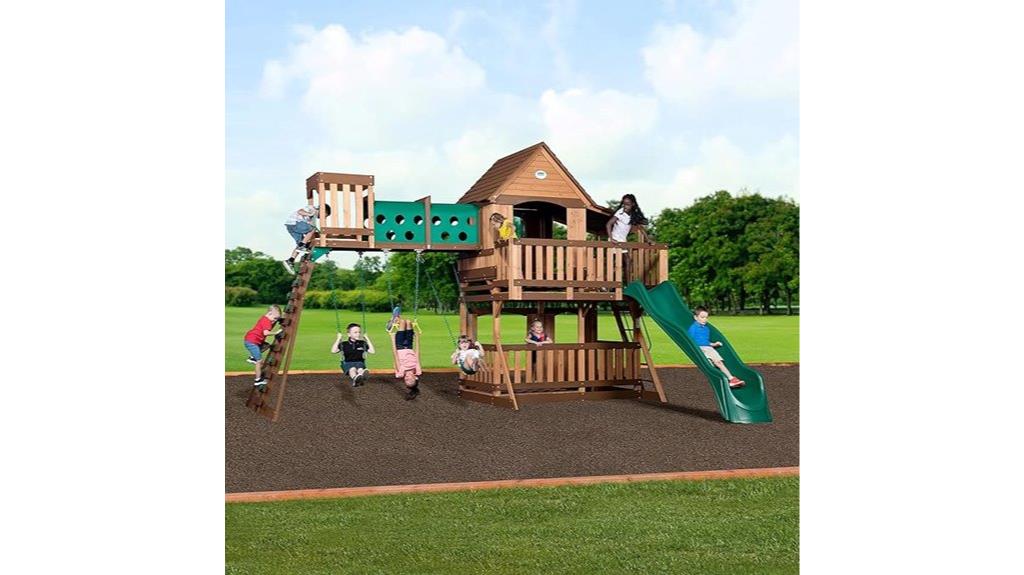 cedar wood playset