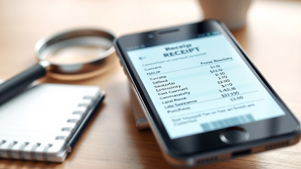 check receipt authenticity signs