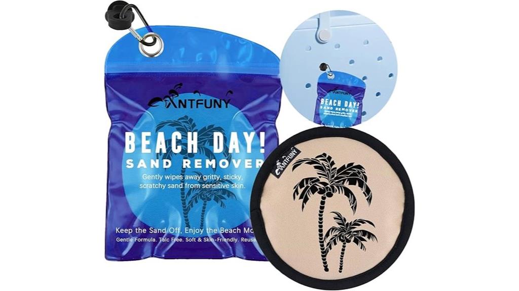 child and adult sand cleanup