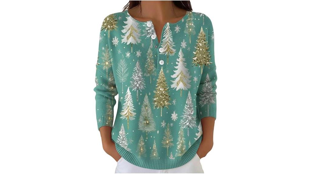 christmas women s v neck tops