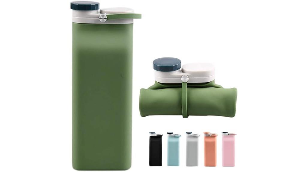 collapsible bpa free water bottle