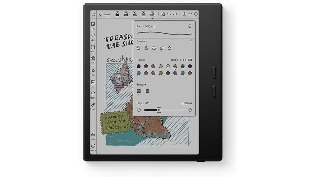 color e ink tablet