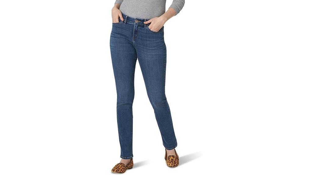 comfortable flex straight jeans