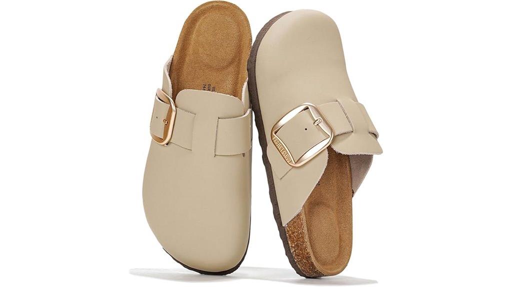 comfortable women s leather clogs