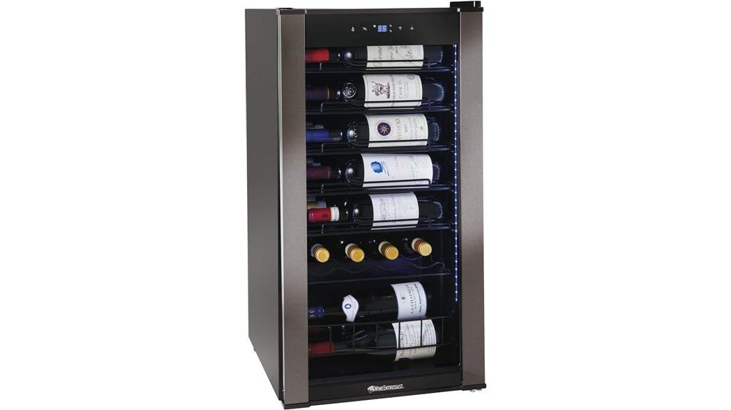compact 28 bottle wine cooler