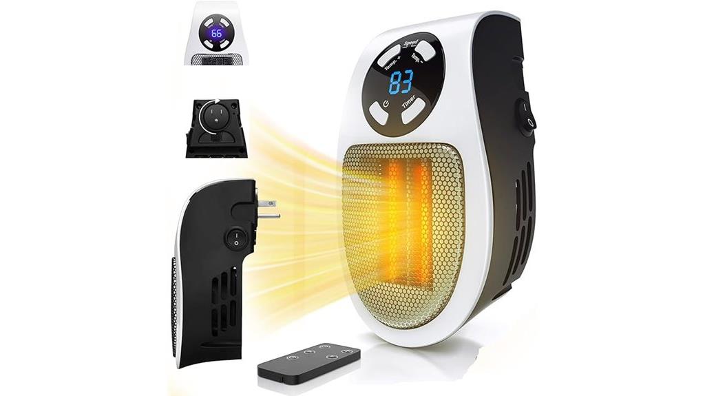 compact 450w space heater