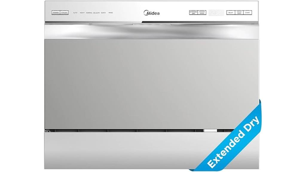 compact dishwasher with cycles