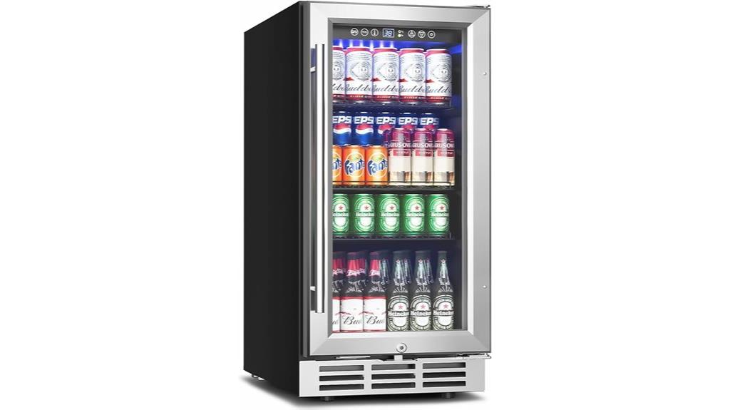 compact glass door cooler