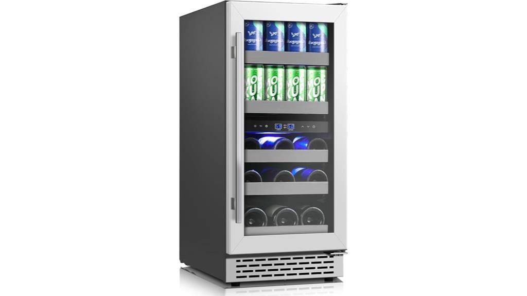 compact glass door fridge