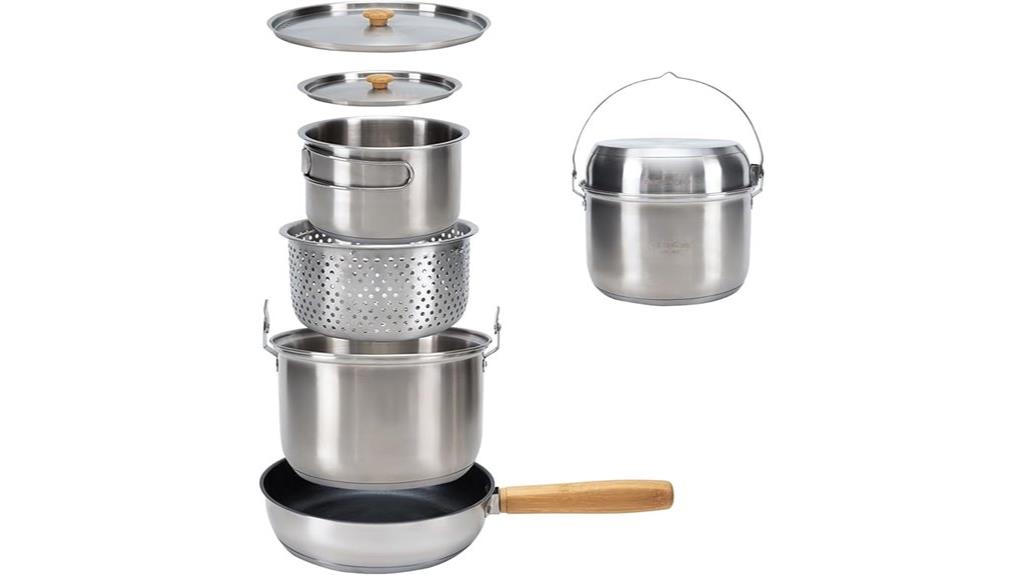 complete camping cookware kit