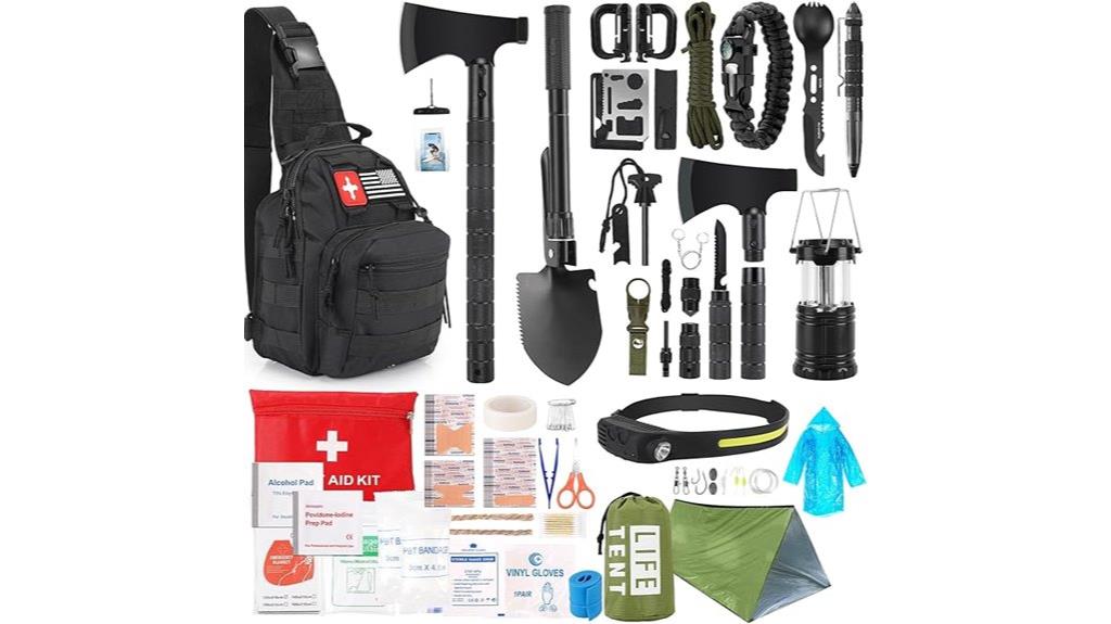 comprehensive 268 piece survival kit