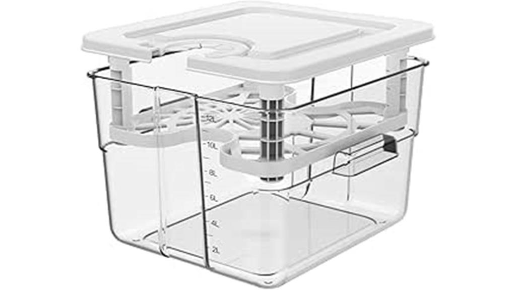 container with lid rack