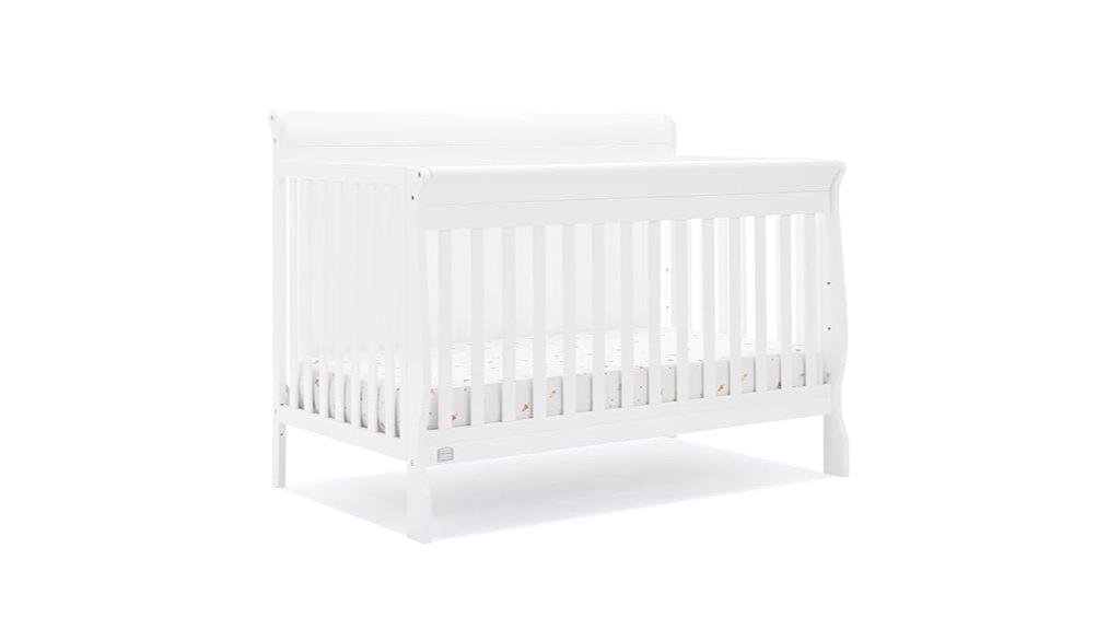 convertible crib with brand
