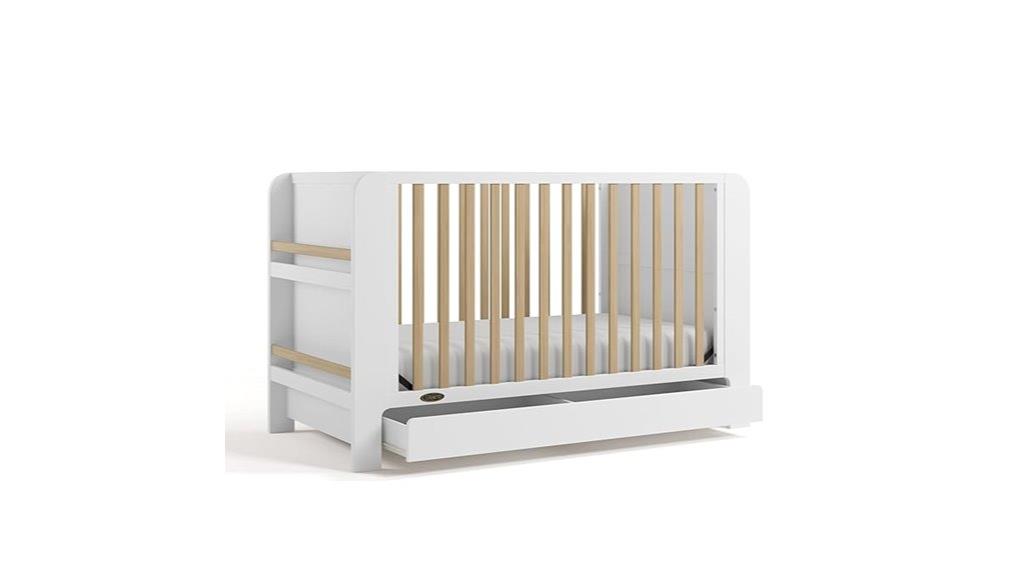 convertible crib with drawer