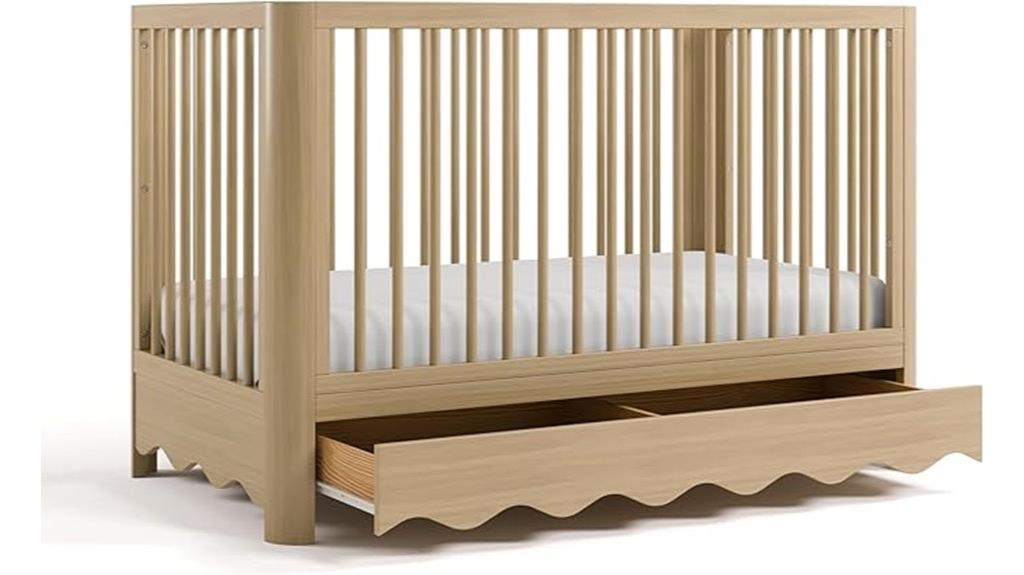 convertible crib with drawer