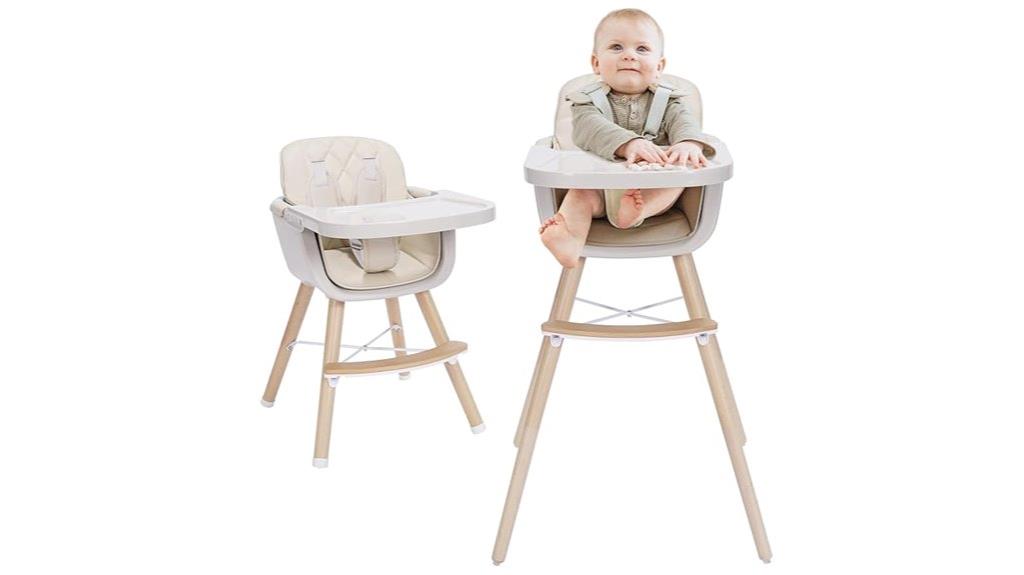 convertible wooden baby chair