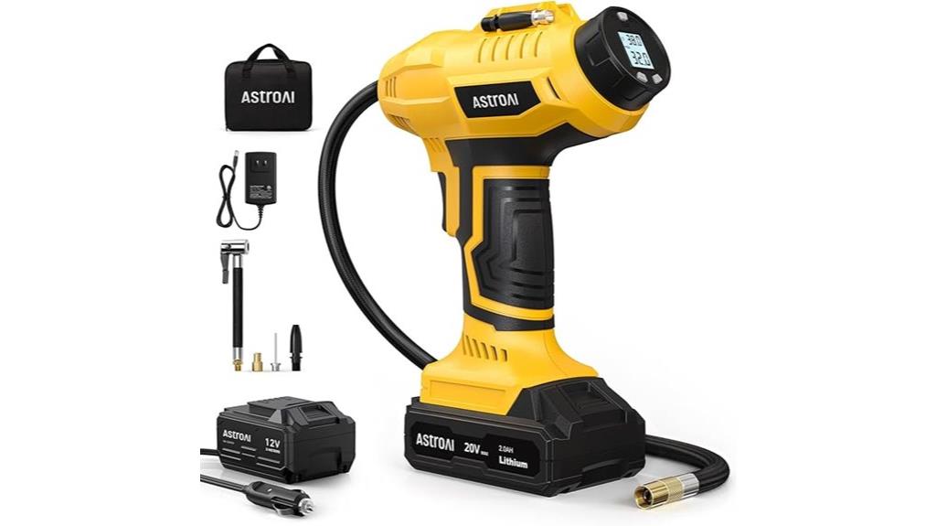 cordless digital tire inflator