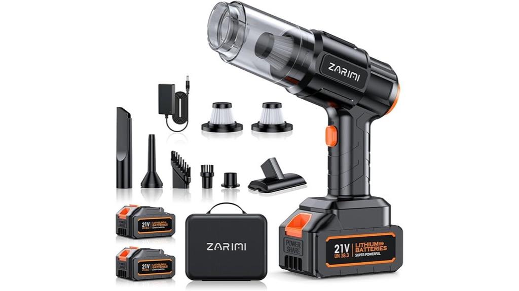 cordless rechargeable dust vacuum