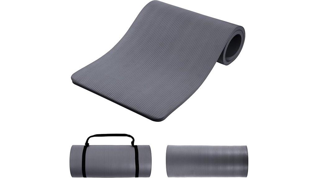 cushioned non slip yoga mat