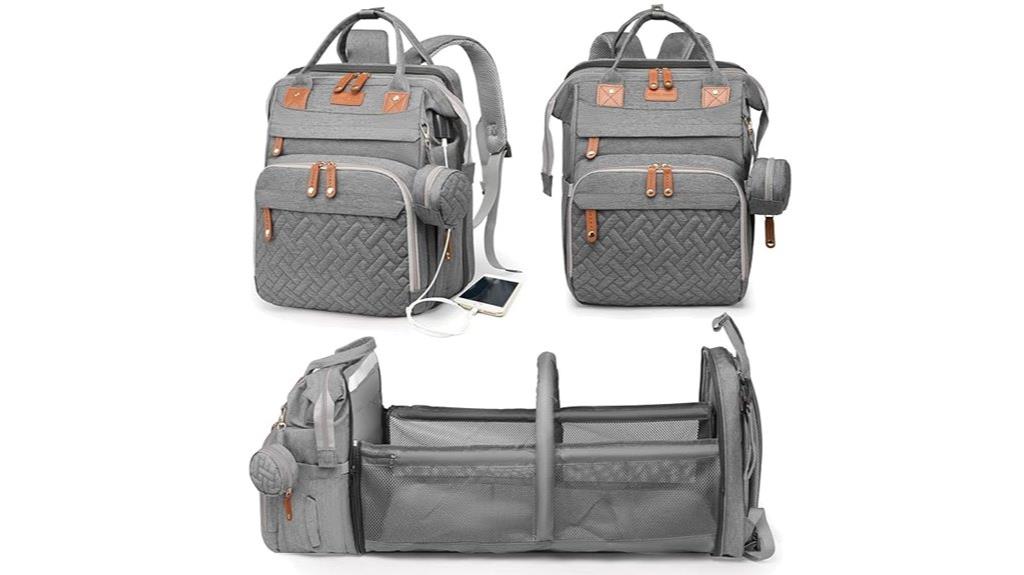 diaper bag backpack with charging
