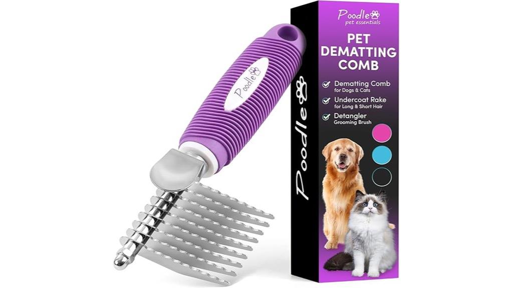 dog and cat dematting comb