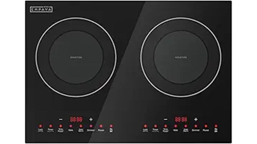 double induction cooktop features