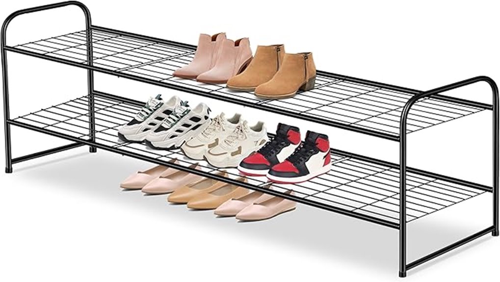 double tier shoe organizer