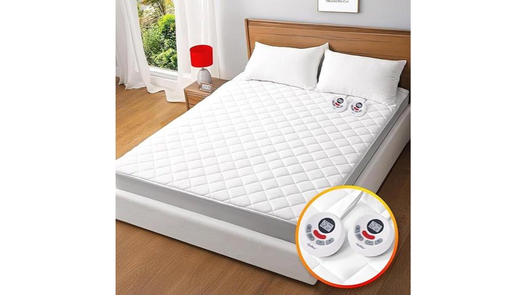 dual controller heated mattress