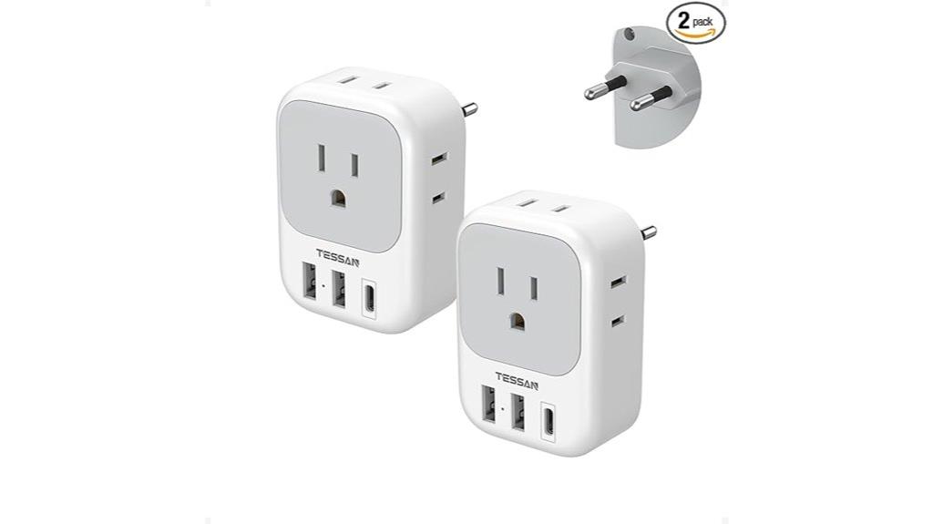 dual usb travel adapter