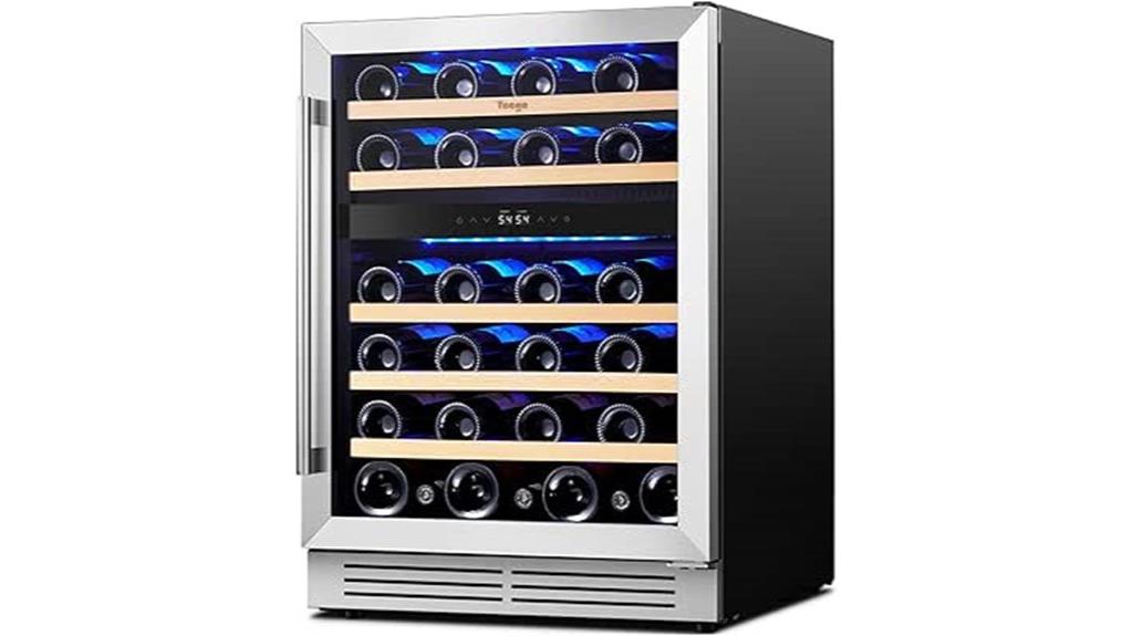 dual zone wine cooler