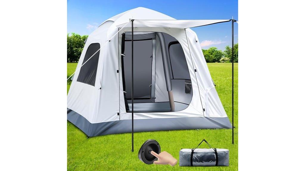 easy inflatable camping tent