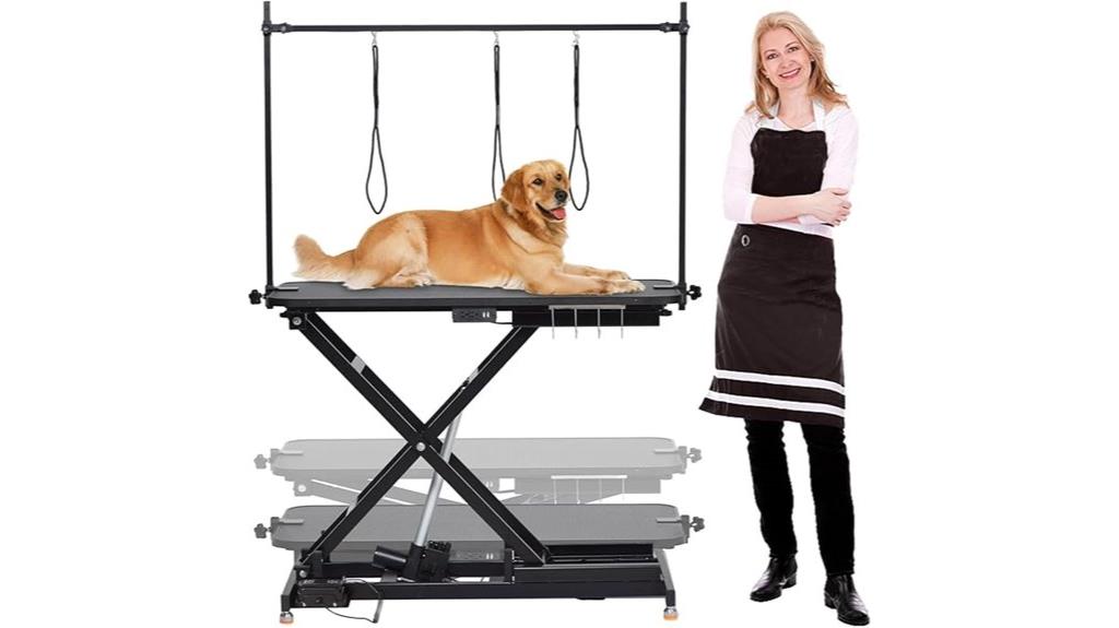 electric dog grooming table
