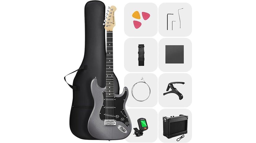 electric guitar kit with amp