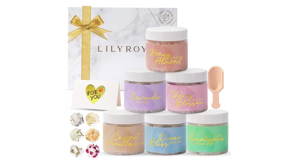 elegant floral salt gift set