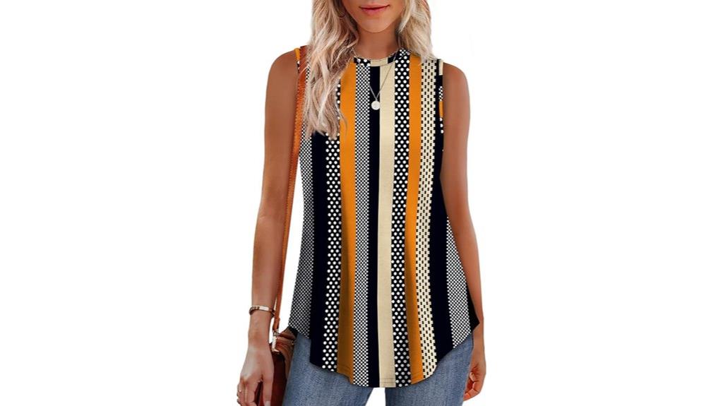 elegant high neck tank tops