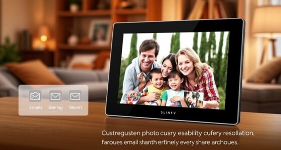 email enabled digital photo frames
