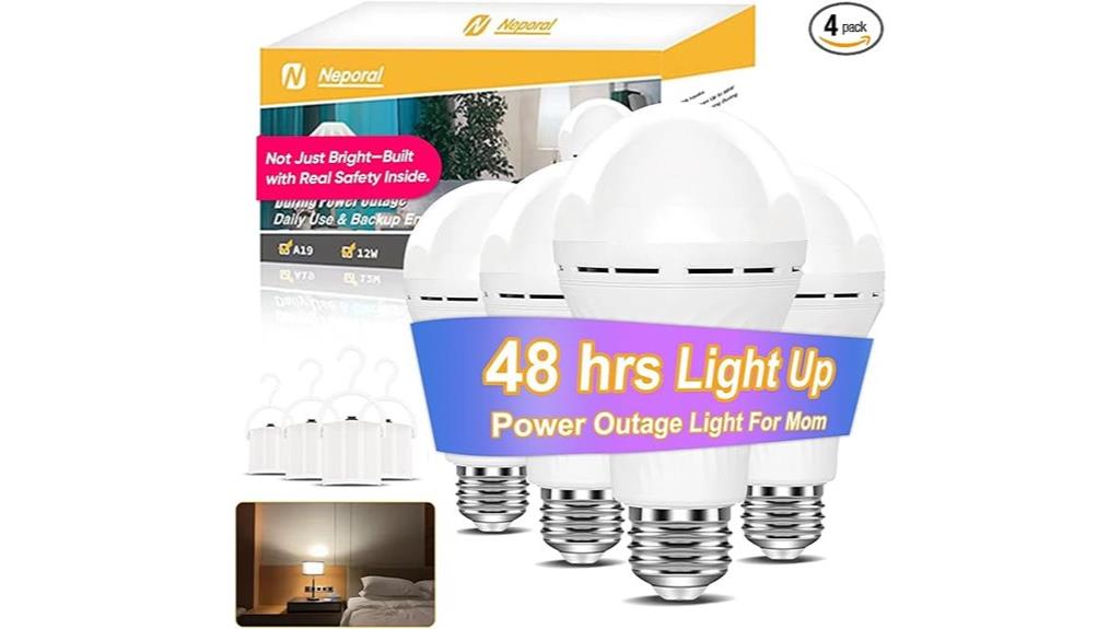 emergency rechargeable light bulb