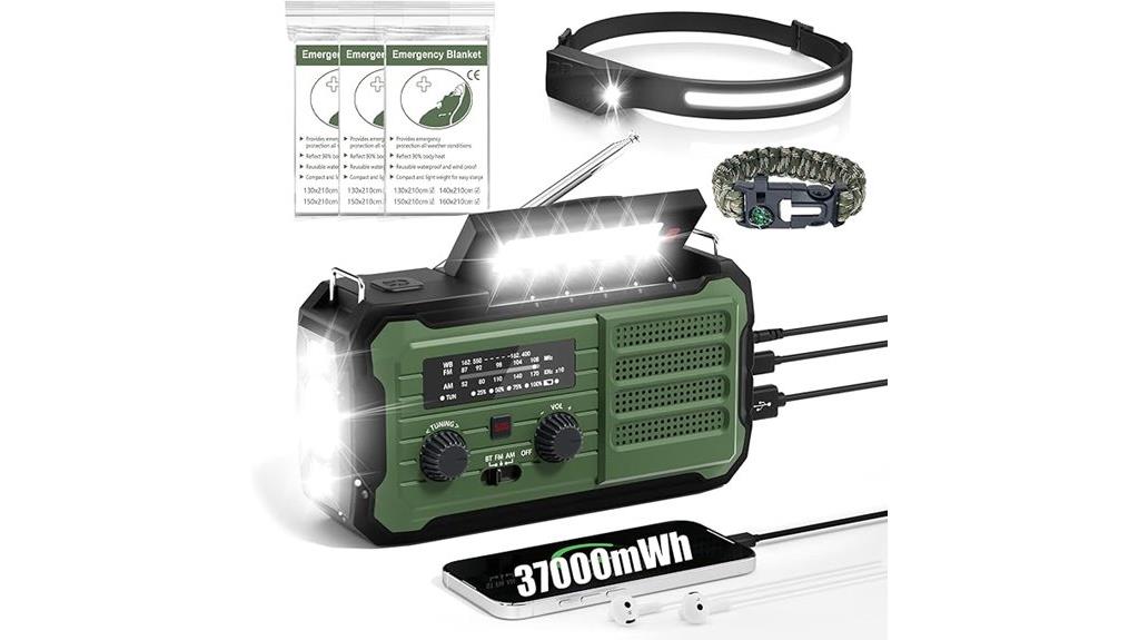 emergency solar radio with power bank