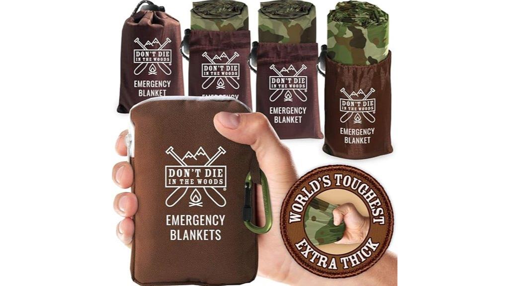 emergency woodland survival blankets