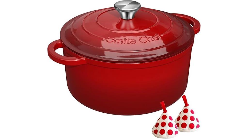 enameled 5qt cast iron