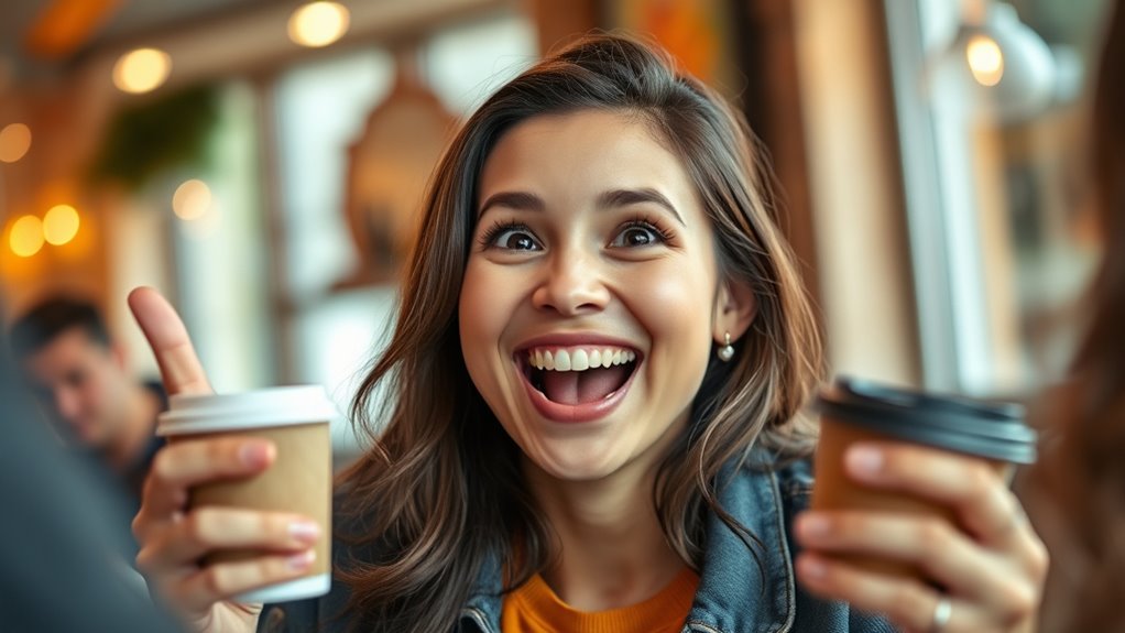 express enthusiasm warmly