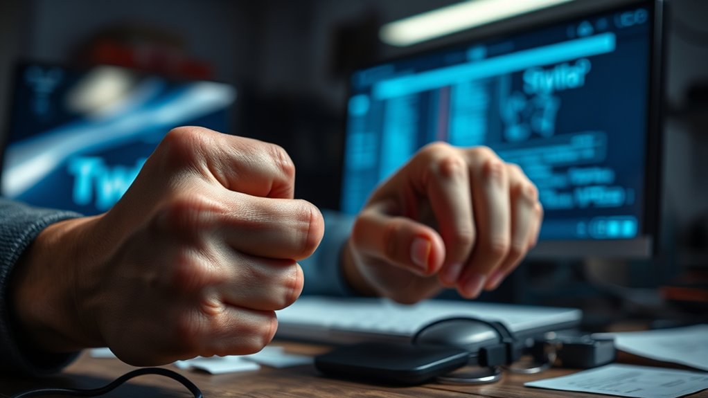 expressing simmering anger online