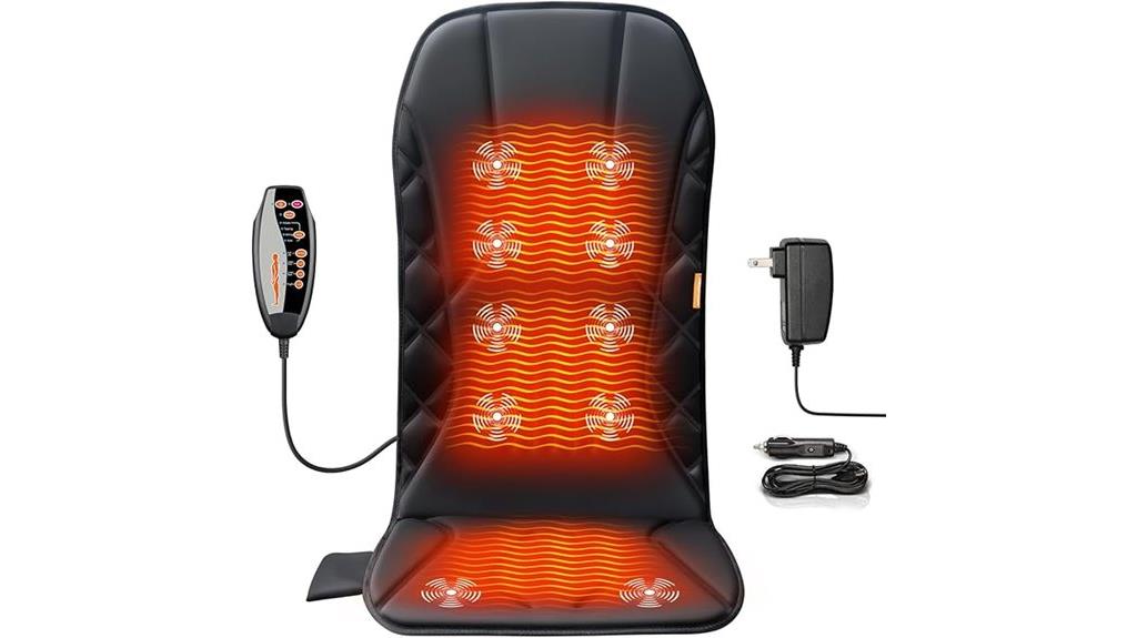 extended heated back massager