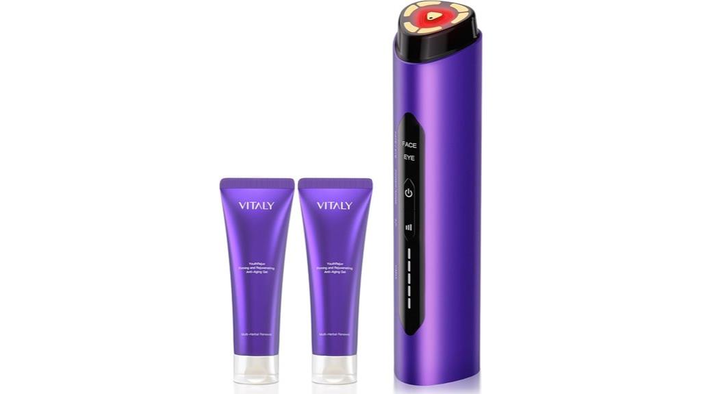 facial device with light