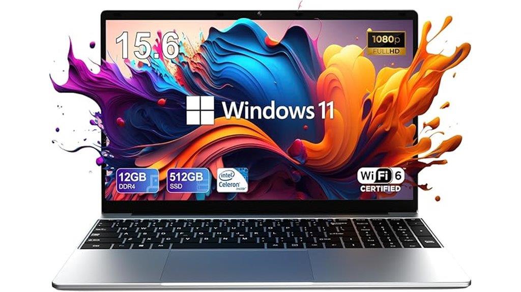 fhd ips laptop 12gb ram