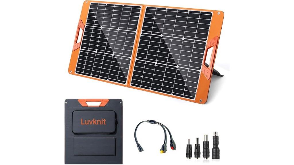 foldable 100w solar panel