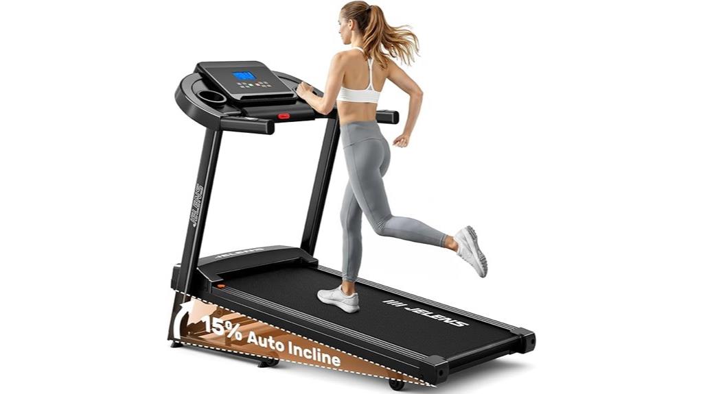 foldable home treadmill with incline