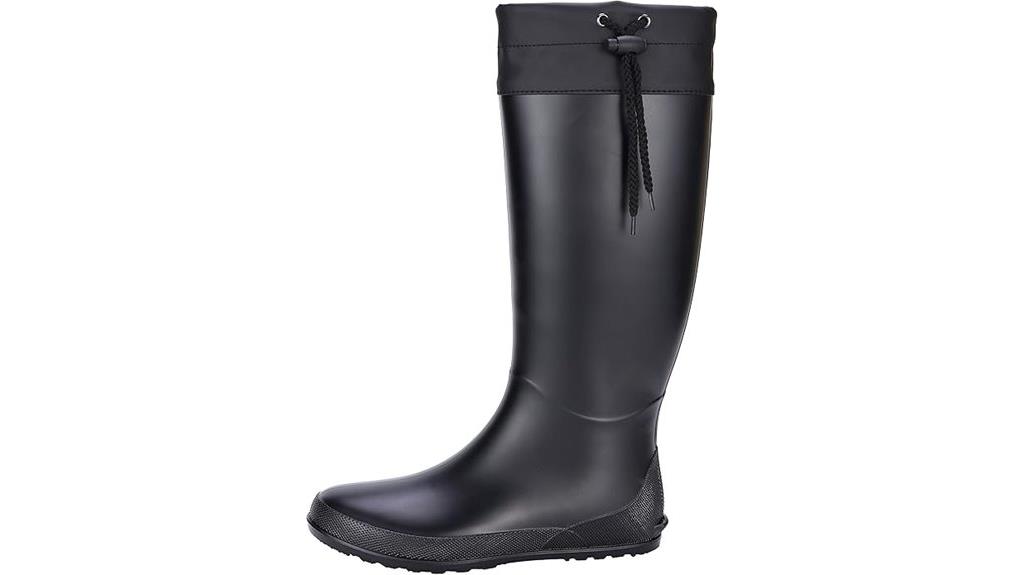 foldable tall rain boots