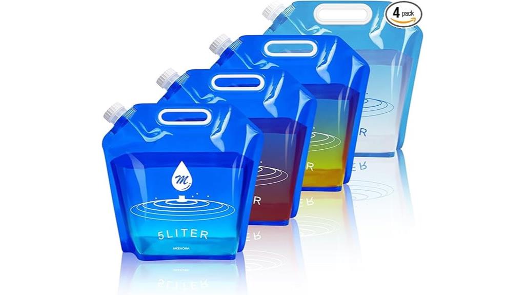 four pack water bags