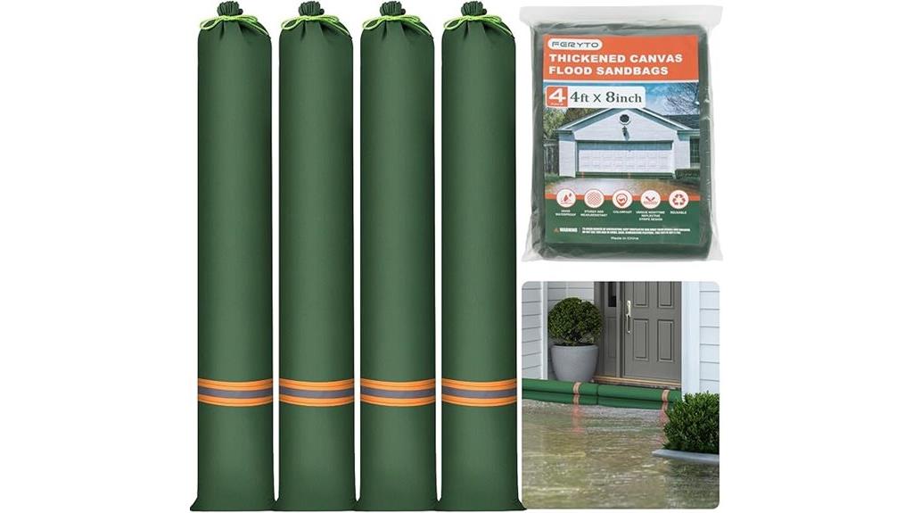 four piece flood sandbag set